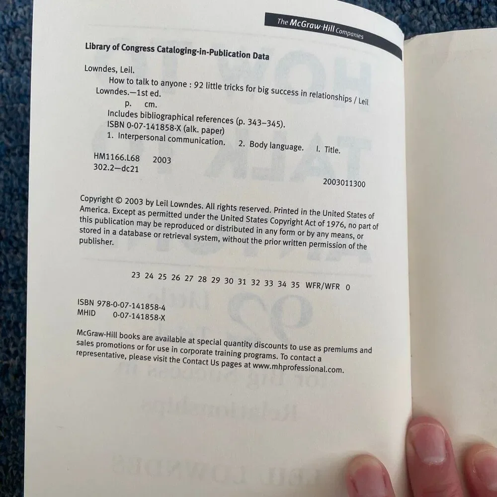 How to talk to anyone book by Neil Lowndes